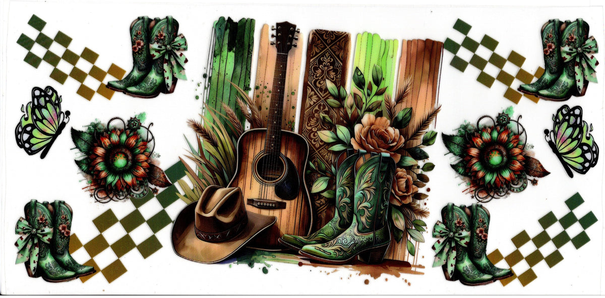 Boots, Hat and Guitar ~ Western
