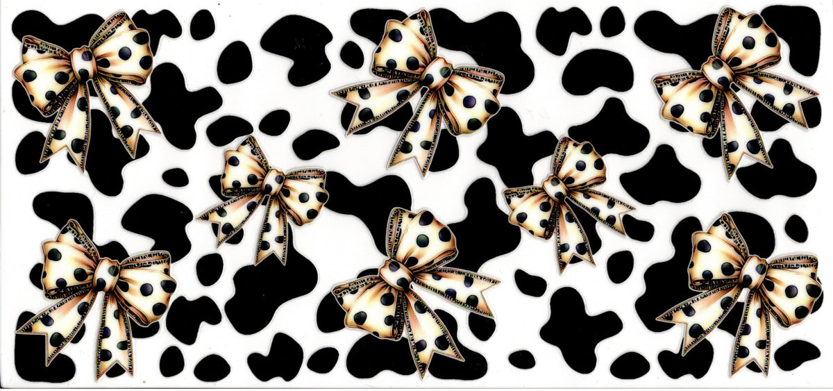 Cow Print Bows
