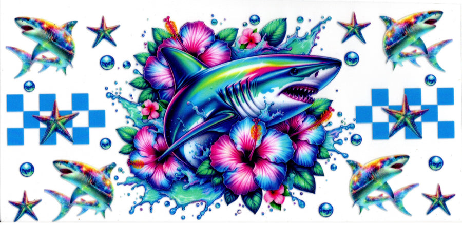 Holo Shark with Flowers
