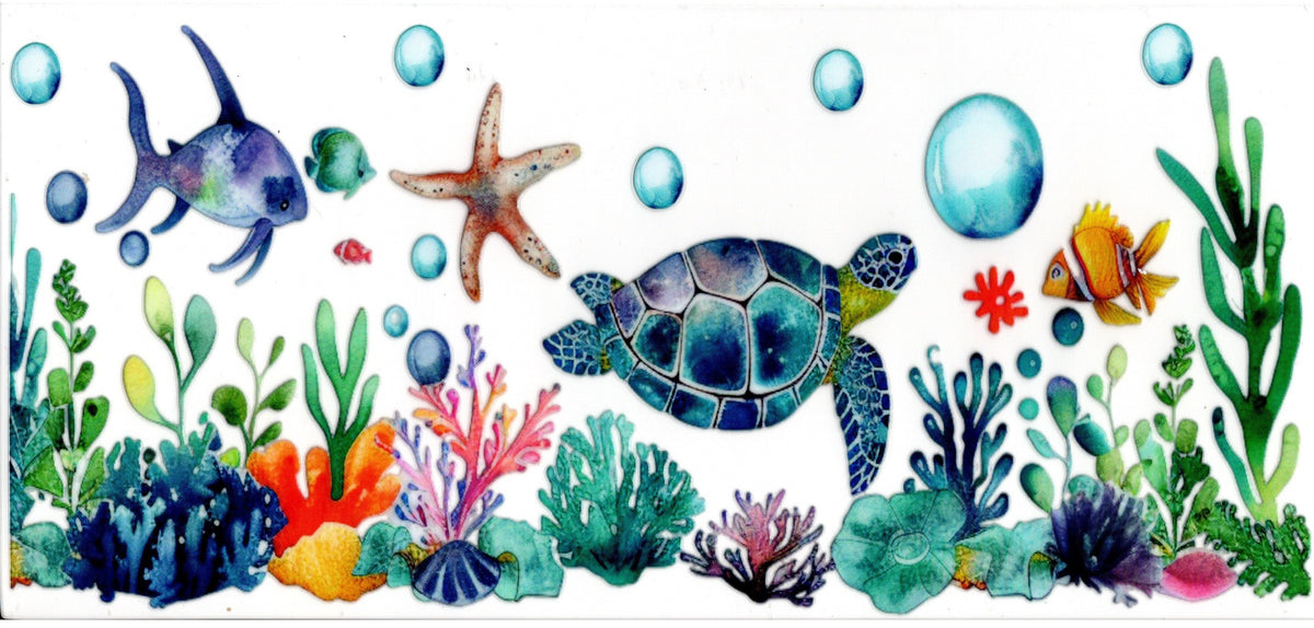 Turtle Fish Starfish and Coral