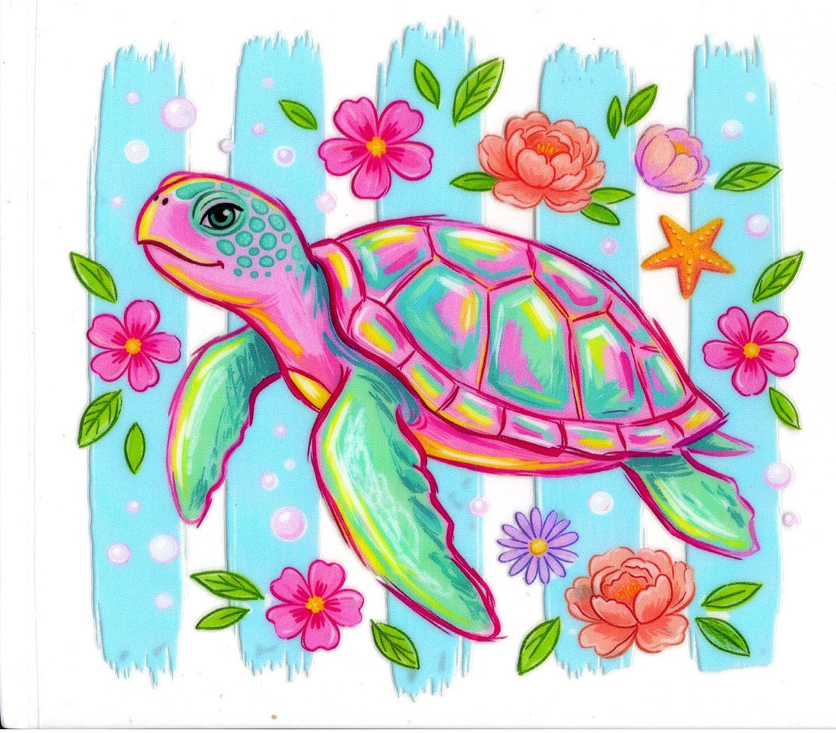 Lilly Pulitzer Colored Turtle
