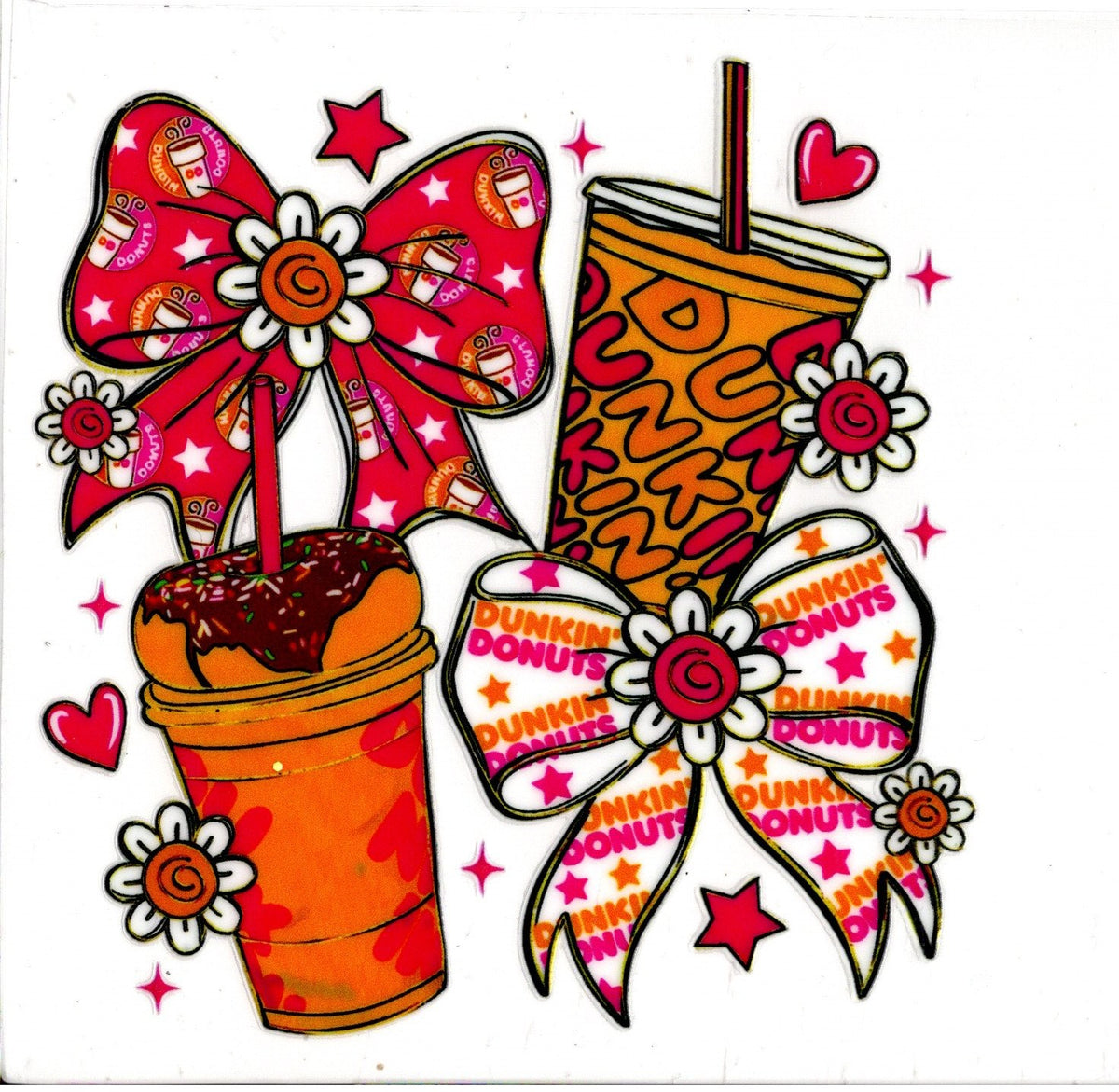 Dunkin' Donuts Coffees Donuts and Bows