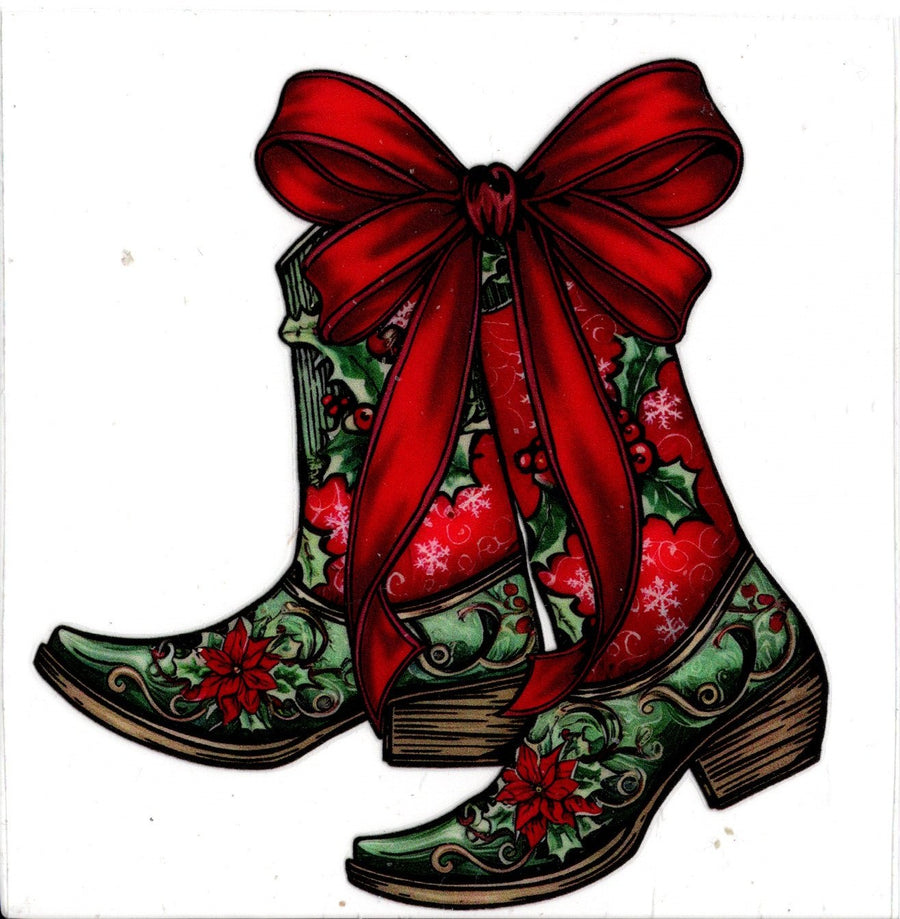 Christmas Western Boots