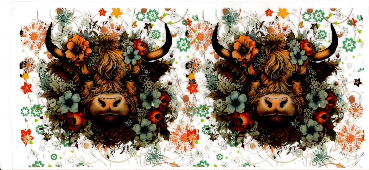 Cow with Flowers