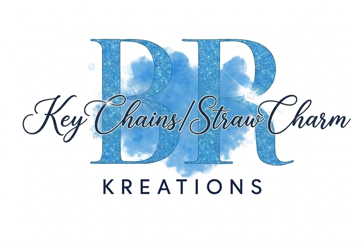 Key Chains + Straw Charms